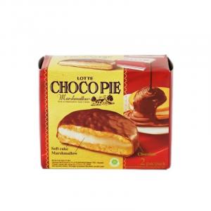LOTTE Choco Pie Chocolate Coated Marshmallow Filling Soft Cake 52gr Halal